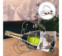 Grape Bottle Rack Iron Ornament Divertente Creativo Creative Craft Leaf