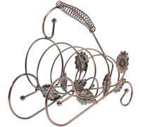 Grape Bottle Rack Iron Ornament Divertente Creativo Creative Craft Leaf