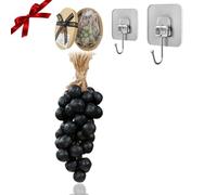 Grape Cluster Soap, Handmade Fruit Grapes Soaps for Washing HandsaAnd Fresh Air, Sapone All'uva Su Una Corda Per Rubinetto Della Cucina O Del Bagno (B 40PCS 1)