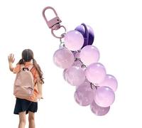 Grape Keychain - Color Changing Fruit Beads UV Detector Purse Charm