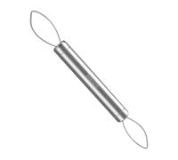 Grape Peeler, Fruit Skin Remover, Rust Proof Slim Handle Compact Non Slip Pocket Size Multipurpose Portable, Double Head Peeler for Kitchen Home Fruits, 7.28x0.79Inches, SIlver
