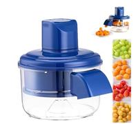 Grape Peeler Machine, Electric Grape Peeling Machine, Automatic Small Fruit Grapes Tomatoes Peeler Tool, Rechargeable, for Grapes, Cherry, Tomatoes (Blue)