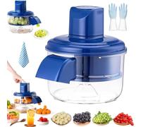 Grape Peeling Machine,2025 New Automatic Small Fruit Peeling Tool, Electric Peelers Fruit and Garlic Peeler, Rechargeable Commercial Smart Fruit Machines for easy Kitchen Peeler (Blue)