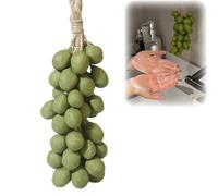 Grape Shaped Soap, Handmade Bar Soap for Face and Body Wash, Grape Cluster Artisan Soap Bar, Decorative Gift for Bridal Showers, Baptisms & Home Spa (Cyan,20)