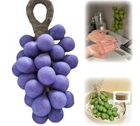 Grape Shaped Soap, Handmade Bar Soap for Face and Body Wash, Grape Cluster Artisan Soap Bar, Decorative Gift for Bridal Showers, Baptisms & Home Spa (Light Purple,40+Gift Box)