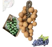 Grape Soap, Grape Soap On A Rope,Handmade Bunch Shaped Bar Artisans, Handcrafted Grapes Soaps,Natural Manual Grape-shaped Soaps, Decorative Gift for Showers, Baptisms & Home Spa (Orange)