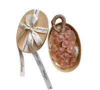 Grape Soap, Grapes Soap On A Rope, Handcrafted Grape and Strawberry-Shaped Soaps, Decorative & Aromatic Soaps for Washing Fresh Air Men Women (Pink)