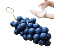 Grape Soap, Handmade Face Cleanser, Gentle Hydrating Facial Cleaning Chunk, Nourishing Facial Care Gift for Daughter, Wife, Boyfriend, Father, Friend Use, Black, Blue