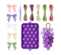 Grape Soap Mold - Food Grade Easy Release Craft Mould for Handmade Soap Making | Flexible Silicone Tray with Detailed Grape Design Perfect for Mother's Day Teacher's Day Birthdays Home Decor and DIY