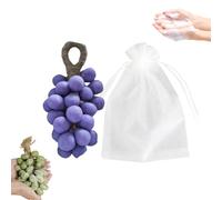 Grape Soap on a Rope, Grape Cluster Soap, Handmade Grapes Shaped Soaps, Natural Cold Process Artisan Soaps, for Washing Hands and Fresh Air Men Women (Purple 40 Pcs,Bag)