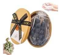 Grape Soap on a Rope, Grape Cluster Soap, Handmade Grapes Shaped Soaps, Natural Cold Process Artisan Soaps, for Washing Hands and Fresh Air Men Women (Black 40 Pcs,Box)