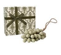 Grape Soap On A Rope, Handcrafted Grape Soap, Handmade with Fresh Vine Grapes Essence, Natural Face & Body Bath Bunch Soaps Perfect for Skin Hydration (gift box) (Grinding green)