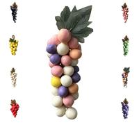 Grape Soap on a Rope, Handmade Bunch Shaped Bar Artisans, Natural Cold Process Artisan Soaps, Body Bath Grapes Bunch Soap for Shower (Mix)