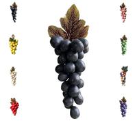 Grape Soap on a Rope, Handmade Bunch Shaped Bar Artisans, Natural Cold Process Artisan Soaps, Body Bath Grapes Bunch Soap for Shower (Black)