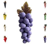 Grape Soap on a Rope, Handmade Bunch Shaped Bar Artisans, Natural Cold Process Artisan Soaps, Body Bath Grapes Bunch Soap for Shower (Purple)