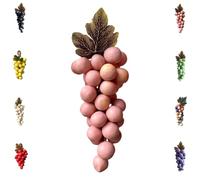 Grape Soap on a Rope, Handmade Bunch Shaped Bar Artisans, Natural Cold Process Artisan Soaps, Body Bath Grapes Bunch Soap for Shower (Pink)