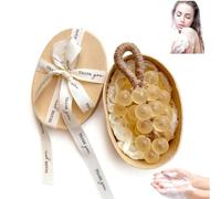 Grape Soap On A Rope, Handmade DIY Grapes Cluster Shaped Soaps,Exquisite Decorative Gift for Bridal Showers, Baptisms & Home Spa, for Washing Hands and Fresh Air Men Women (orange)