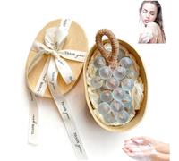 Grape Soap On A Rope, Handmade DIY Grapes Cluster Shaped Soaps,Exquisite Decorative Gift for Bridal Showers, Baptisms & Home Spa, for Washing Hands and Fresh Air Men Women (blue)