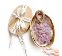 Grape Soap On A Rope, Handmade DIY Grapes Cluster Shaped Soaps,Exquisite Decorative Gift for Bridal Showers, Baptisms & Home Spa, for Washing Hands and Fresh Air Men Women (purple)