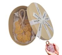 Grape Soap on A Rope, Handmade Grape Bunch-Shaped Soap, Natural Cold Process, Long-Lasting Fragrance, for Hand Washing, Bath, Fresh Air (Yellow)