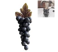 Grape Soap on a Rope, Handmade Grapes-Shaped Soaps, for Face, Body Shower & Hands, Decorative Soap Bars, No Need to DIY, Washing Hands and Fresh Air (Black)