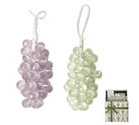 Grape Soap on a Rope,Handmade Grapes-Shaped Soaps,Handmade DIY Exquisite Home Decor for Face,Body Shower & Hands,Decorative Soap Bars,for Washing Hands and Fresh Air Men Women (purple+green)