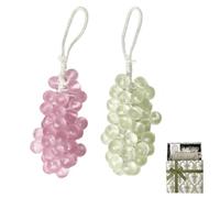 Grape Soap on a Rope,Handmade Grapes-Shaped Soaps,Handmade DIY Exquisite Home Decor for Face,Body Shower & Hands,Decorative Soap Bars,for Washing Hands and Fresh Air Men Women (pink+green)