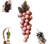 Grape Soap on a Rope, Handmade Grapes-Shaped Soaps, Natural Face & Body Bath Bunch Soaps, Exquisite Home Decor and Gift Choice for Bathroom Décor & Holiday Gifts (Pink)
