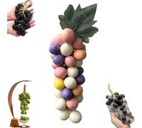 Grape Soap on a Rope, Handmade Grapes-Shaped Soaps, Natural Face & Body Bath Bunch Soaps, Exquisite Home Decor and Gift Choice for Bathroom Décor & Holiday Gifts (Mix)