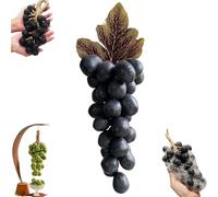 Grape Soap on a Rope, Handmade Grapes-Shaped Soaps, Natural Face & Body Bath Bunch Soaps, Exquisite Home Decor and Gift Choice for Bathroom Décor & Holiday Gifts (Black)
