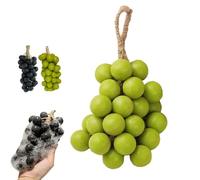 Grape Soap on a Rope Kit, Handcrafted Natural Grapes Soape on a Ropes Bunch Shaped, Grapes Bath Soaps on a Ropes, Grapee Cluster Soaps on a Ropes (1 String Green)