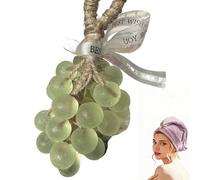 Grape Soap - Personalized Original Handmade Crystal Grape Soaps Gentle, Soap Grapes on a Rope, Handmade Aromatic Bar Soaps, for Hand Washing, Air Freshening or Decoration (green)