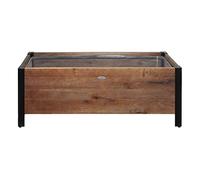Grapevine Urban Garden - Fioriera a basso profilo, in legno riciclato FSC, rettangolare, 94 x 31 cm, marrone naturale