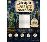 Graph Design Notebook: 4 Squares Per Inch • Black Grid Lines • 120 Pages • 8.5" × 11" Quad Ruled Paper for Math, Engineering, Architecture, Drafting & School