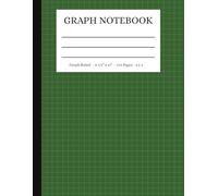 Graph Notebook: Green - Grid Composition Notebook for Math, Science and Engineering - 110 Pages - 8.5 x 11 inches
