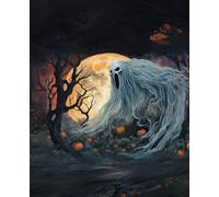 Graph Notebook: Halloween Collection | lord of spirits | 100 pages, 7.5x9.25 inch