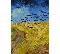 GRAPH NOTEBOOK - VAN GOGH - Wheat Field with Crows: School Maths Exercise Book, 5mm Squared Paper, A4 | Exercise book with maxi thickness,150 pages. ... for school, university, and free time.