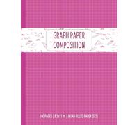 Graph Paper Composition: Grid Paper Notebook (Pink) | Grid Composition Notebook for Math, Science and Engineering Students | Graph Notebook Journal | Quad Ruled 5x5, 100 Pages, 8.5 x 11 inches.