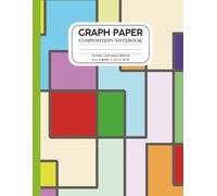 Graph Paper Composition Notebook for Kids: 8.5” x 11” | 100 Pages | Quad Ruled 4x4 Grid | Fun & Easy for Math, Drawing, and Learning