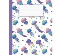 Graph Paper Composition Notebook - Jellyfish: 100 Quad Ruled Pages, XLarge, 8.5 x 11