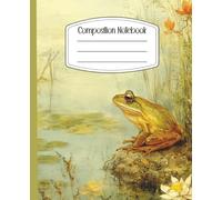 Graph Paper Composition Notebook, Lab Notebook For Science, College, Student | 4x4 Grid Paper, 100 pages | Vintage Frog Composition Notebook, Cute ... Science, College, Work | For Women, Men, Kids