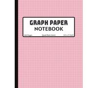 Graph Paper Composition Notebook: Pink | Quad Ruled 4x4, Grid Paper for Math and Science Students | 8.5 x 11 inches, 100 Pages | Math Notebook