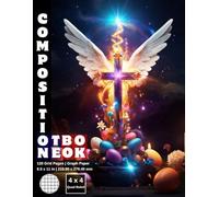 Graph Paper Composition Notebook Quad Ruled 4x4: 120 White Paper Grid Pages Gray 4 Squares per Inch 60 Sheets for School College Student Teacher Class Office Work Journal Creative Handwriting Draw Size 8.5”x11” Easter Cherub Holly Cross.