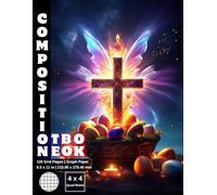 Graph Paper Composition Notebook Quad Ruled 4x4: 120 White Paper Grid Pages Gray 5 Squares per Inch 60 Sheets for School College Student Teacher Class ... Draw Size 8.5”x11” Easter Angel Holy Cross.