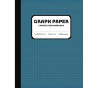 Graph Paper Composition Notebook: Quad Ruled 5x5 (5 Squares Per Inch) - 8.5 x 11 in - 110 Pages - Blue - Grid Paper for Math, Science, Art & Design