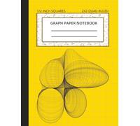 Graph Paper Notebook 1/2 Inch Squares: Composition Notebook, 2 Squares Per Inch, Quad Ruled 2x2 - Grid Paper for Math and Science Students, Large 8.5 x 11 Inch