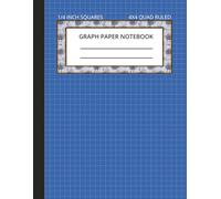 Graph Paper Notebook 1/4 Inch Squares: Composition Notebook, Quad Ruled 4x4, 110 Pages, 8.5 x 11 Inch Size - Grid Paper for Math and Science
