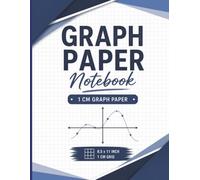 Graph Paper Notebook 1 cm: 8.5 x 11, 100 pages