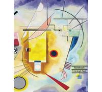 Graph Paper Notebook - 1 cm Grid | 7.5 x 9.25 in, 150 Pages | Yellow-Red-Blue Abstract Art Cover: Stylish 1 cm Graph Notebook with Wassily Kandinsky ... for Drawing, Math, Design, and Creative Notes