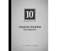 Graph Paper Notebook 10 Squares Per Inch - White Series | High-Precision Grid for Advanced Technical Work: 10x10 Grid Per Inch | Perfect for ... and Design | Professional White Theme
